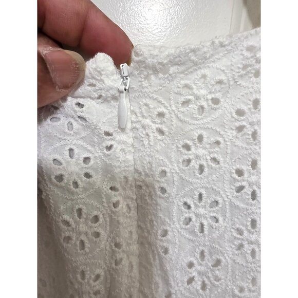 Victoria Secret White Sleeveless Victorian Eyelet Lace A-Line Dress Size S/P - Picture 6 of 12